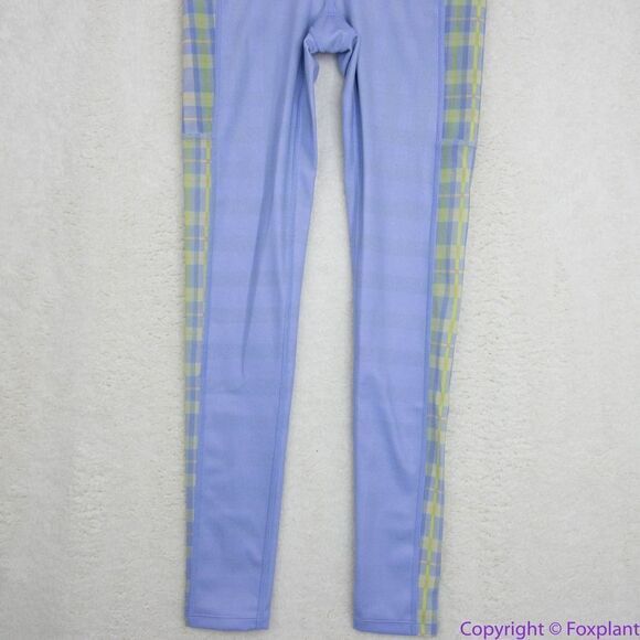 NEW Free People Movement Plaid Leggings in “Bluebell Combo”, XS - Picture 6 of 16